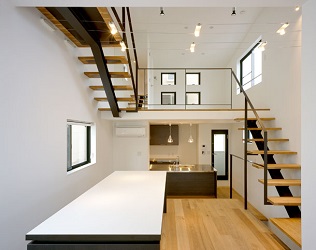 フリーダムアーキテクツデザインの狭小住宅スキップフロア例