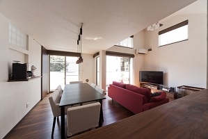桧山建工の狭小住宅キッチン実例2